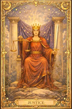 Justice 카드 카드 이미지