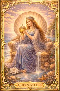 Cups Queen 카드 이미지