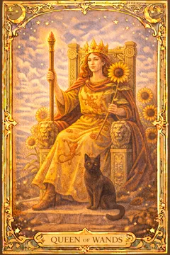 Wands Queen 카드 이미지
