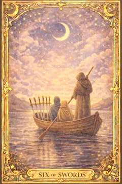 Swords Six 카드 이미지