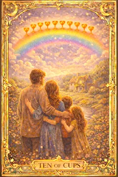 Cups Ten 카드 이미지