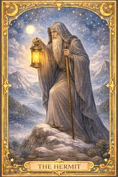 The Hermit 카드 카드 이미지
