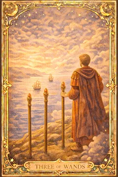 Wands Three 카드 이미지