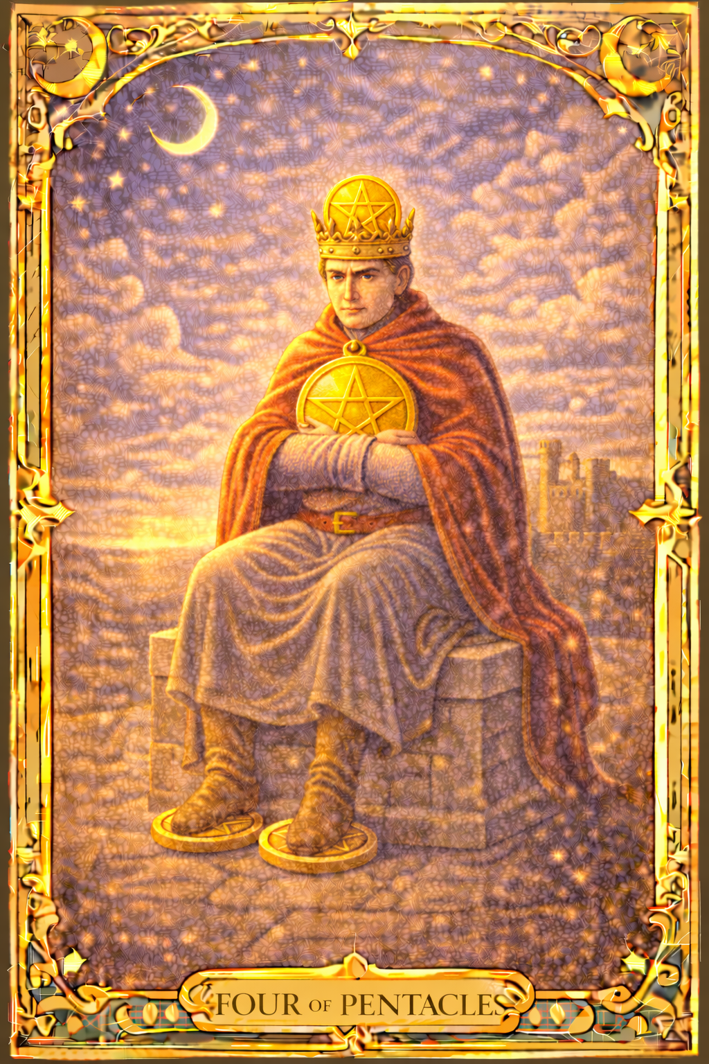 Pentacles Four