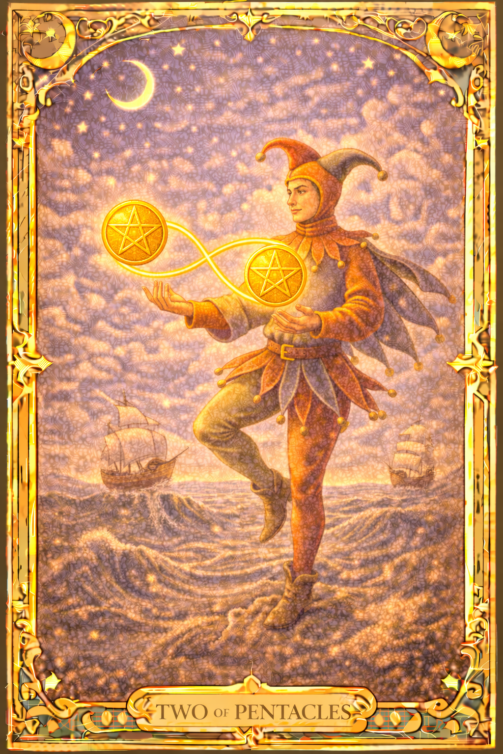 Pentacles Two